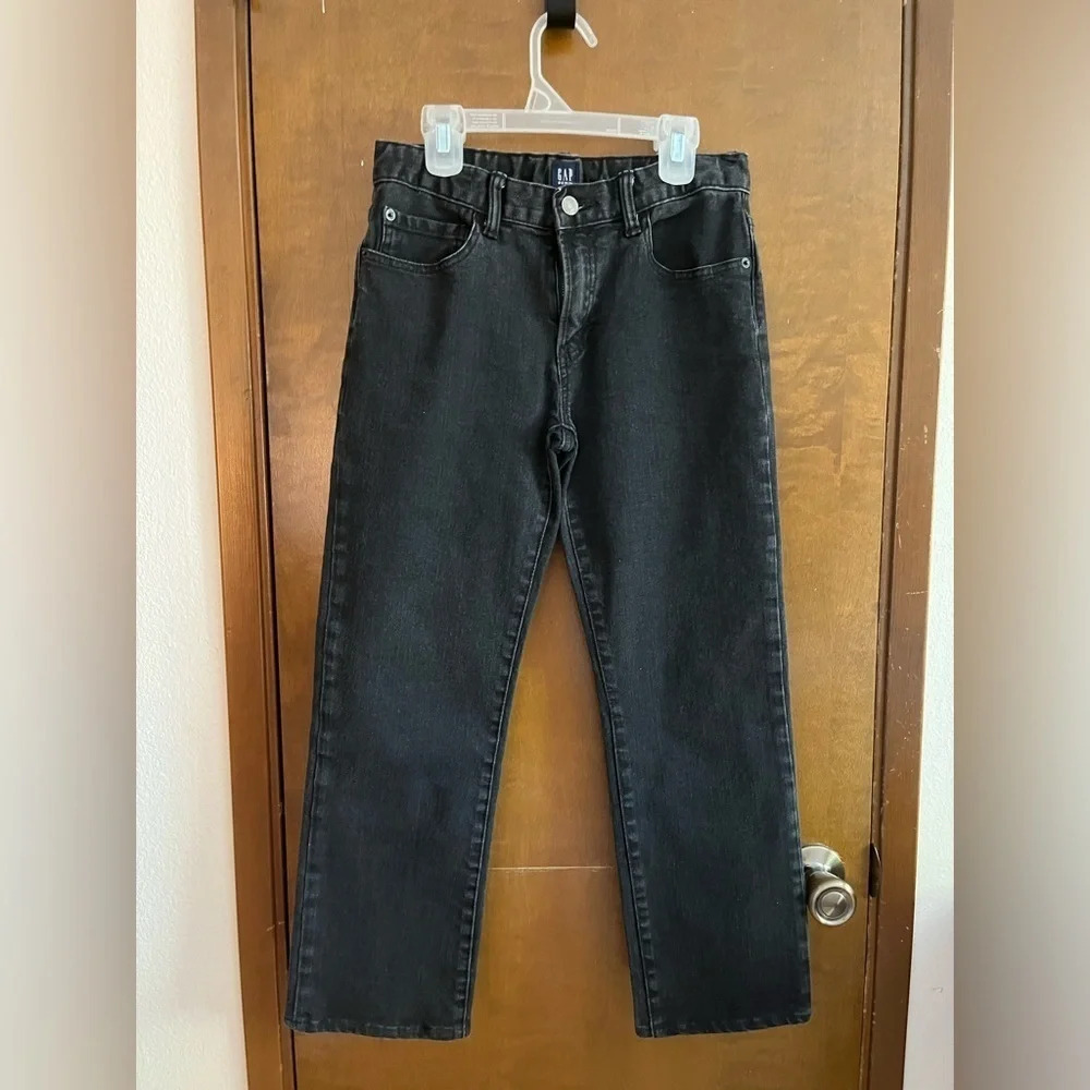 GAP Denim Jeans Junior’s Size 14 Regular Stretch Straight Black
